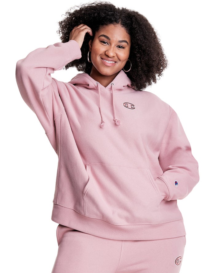 Champion Plus Reverse Weave Triple Outline Logo - Naisten Pinkki Huppari - Suomi 5804761-IL